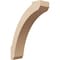 Ekena Millwork 5-inch W x 16-inch D x 22-inch H Lafayette Rough Cedar Woodgrain TimberThane Knee Brace, Primed BRCUR05X16X22LFTRCPR - alternate 1